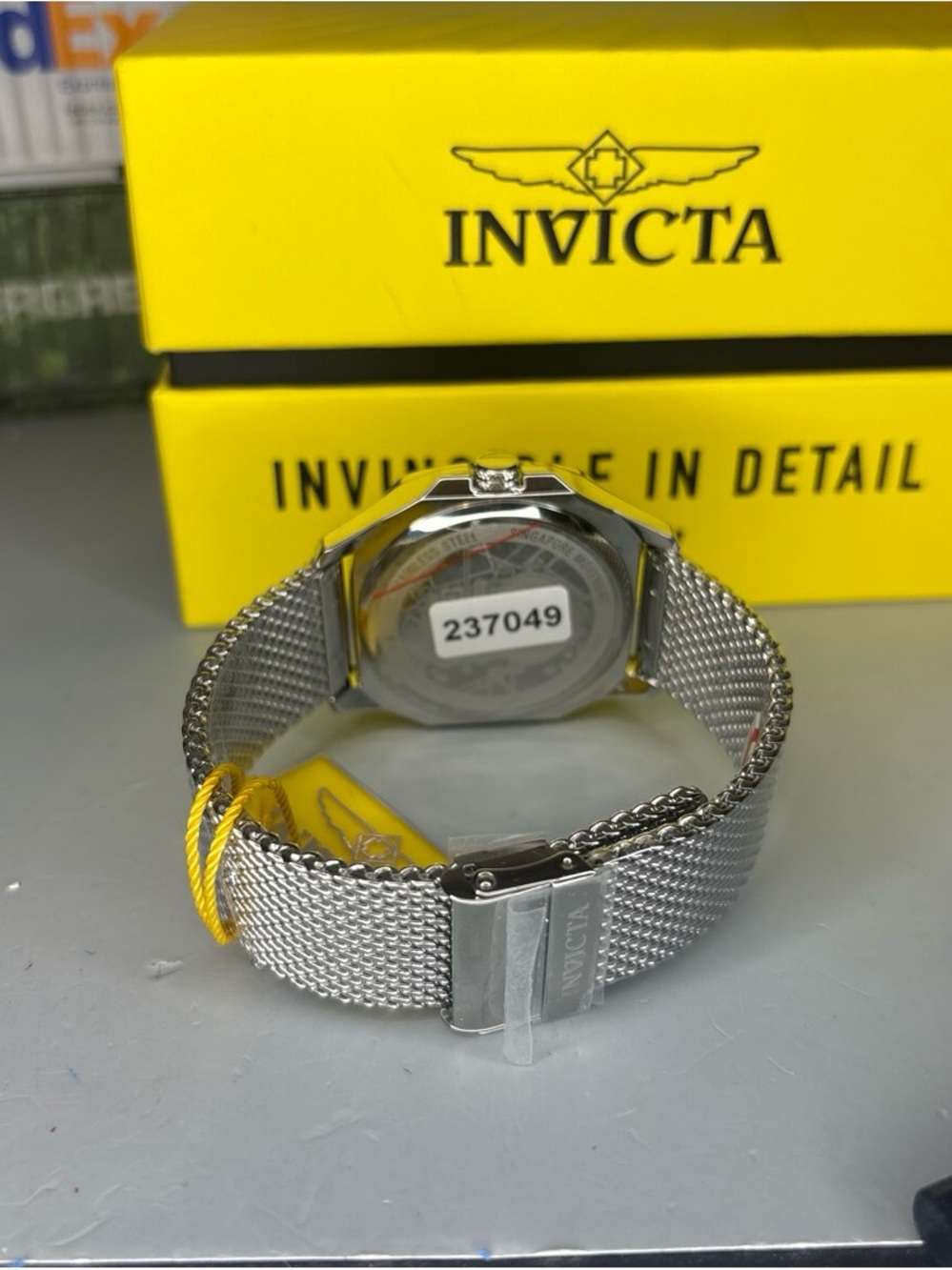 Invicta Diablo Black and Silver Skeleton Dial Men's Watch - Picture 8 of 8